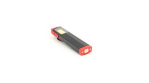 Torch, LED, Rechargeable, 500lm, 20m, IPX2, Black / Red